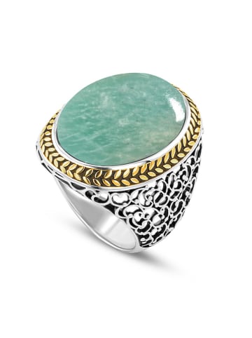 Nomad Vergold. Ring mit Edelstein