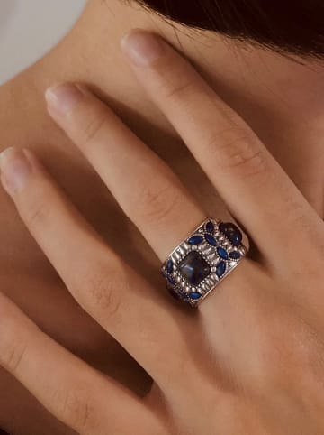 Nomad Zilveren ring met edelstenen