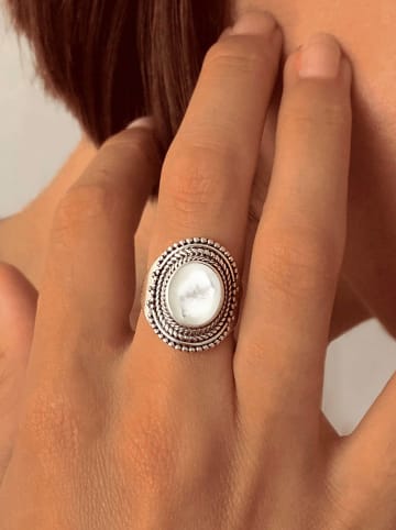 Nomad Silber-Ring mit Perlmutt