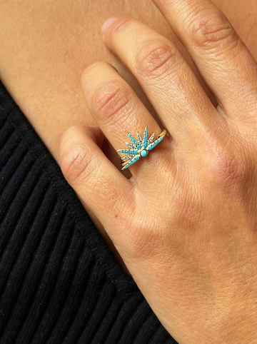 Nomad Vergold. Ring mit Zierstein