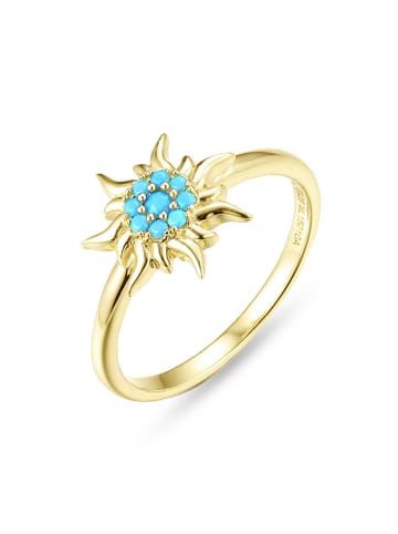 Nomad Vergulde ring met siersteen