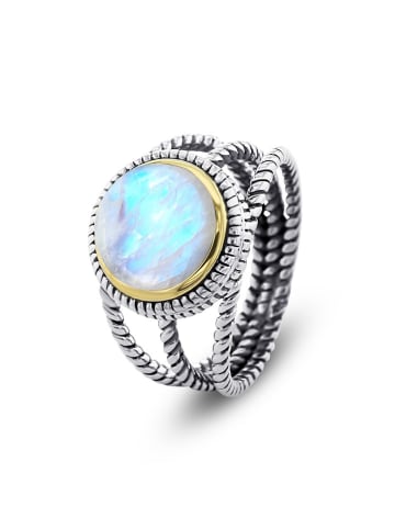 Nomad Vergulde ring met edelsteen