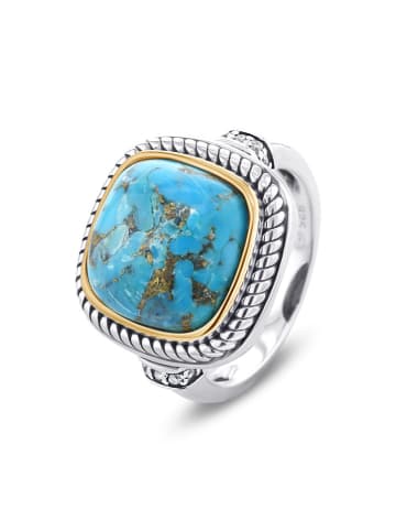 Nomad Vergulde ring met edelsteen
