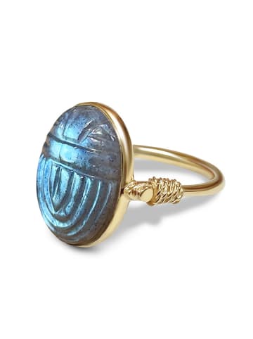 Nomad Vergold. Ring mit Edelstein