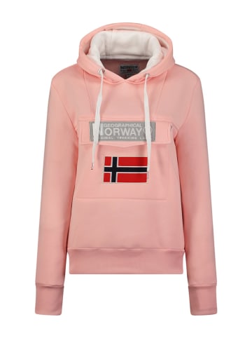 Geographical Norway Hoodie "Gadrien" in Rosa