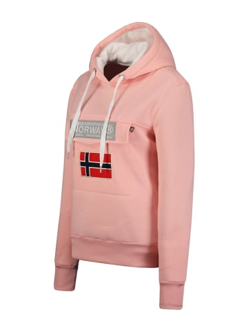 Geographical Norway Hoodie "Gadrien" in Rosa