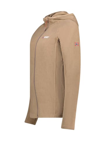 Geographical Norway Kurtka polarowa "Tugood" w kolorze szarobrązowym