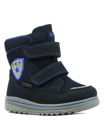 Richter Shoes Kozaki zimowe "Snow" w kolorze granatowym