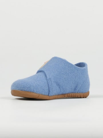 Richter Shoes Hausschuhe "Filzi" in Hellblau