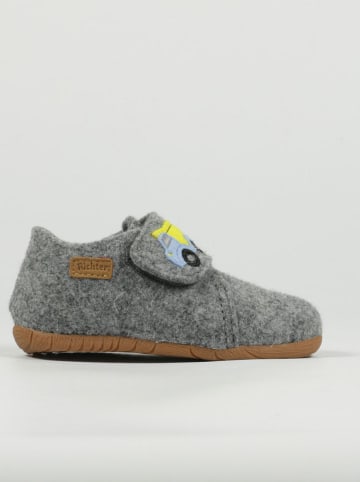 Richter Shoes Hausschuhe "Filzi" in Grau
