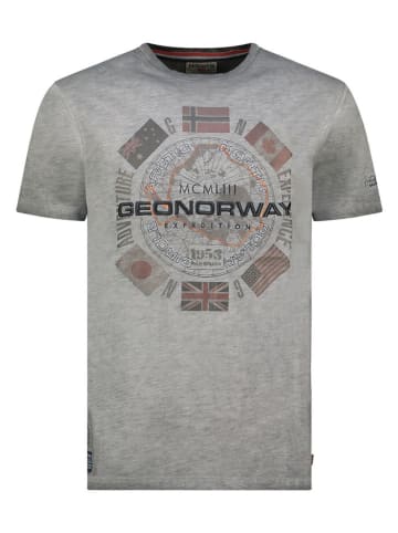 Geographical Norway Shirt "Jirkel" in Grau