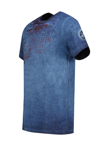 Geographical Norway Shirt "Jelegant" in Dunkelblau