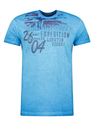 Geographical Norway Shirt "Jelegant" in Blau
