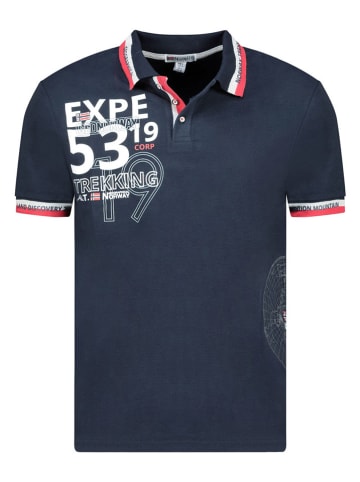 Geographical Norway Koszulka polo "Krug" w kolorze granatowym