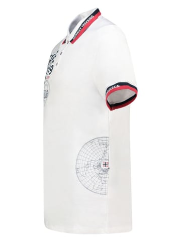 Geographical Norway Koszulka polo "Krug" w kolorze białym