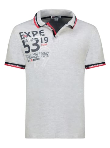 Geographical Norway Koszulka polo "Krug" w kolorze szarym