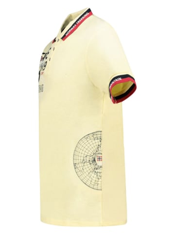 Geographical Norway Koszulka polo "Krug" w kolorze żółtym