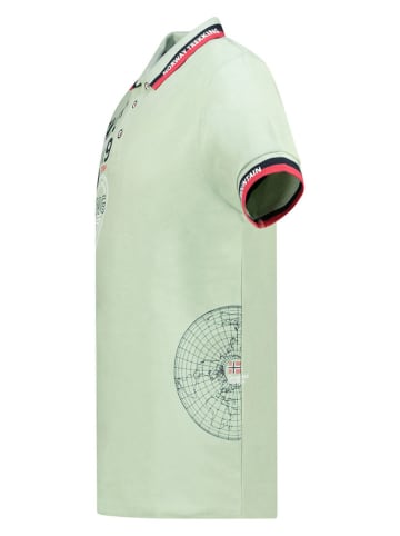 Geographical Norway Koszulka polo "Krug" w kolorze zielonym