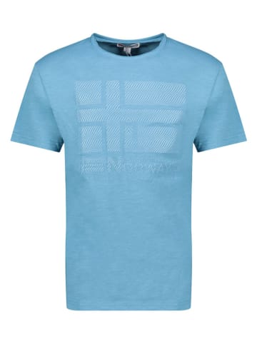 Geographical Norway Shirt "Jraye" in Blau