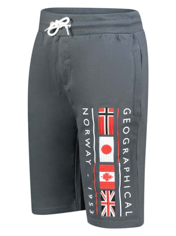 Geographical Norway Bermudy dresowe "Paurant" w kolorze antracytowym