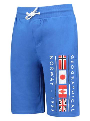 Geographical Norway Bermudy dresowe "Paurant" w kolorze niebieskim