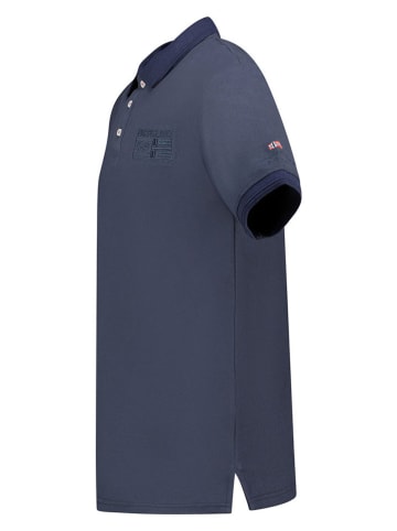 Geographical Norway Poloshirt "Slub" donkerblauw
