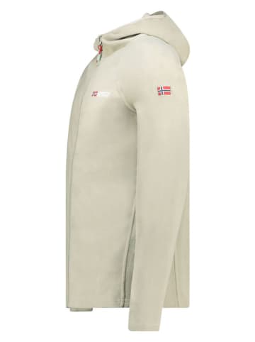 Geographical Norway Kurtka polarowa "Tugood" w kolorze szarozielonym