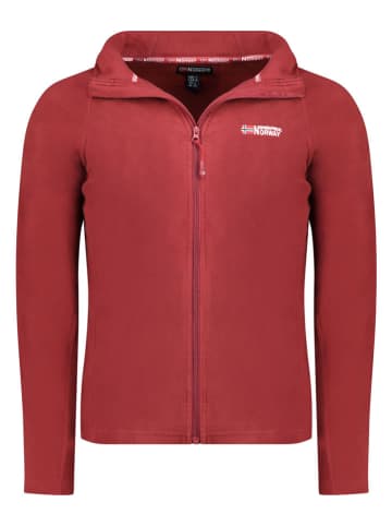 Geographical Norway Kurtka polarowa "Tugood" w kolorze bordowym