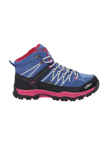 CMP Leder-Trekkingboots "Rigel" in Blau/ Pink