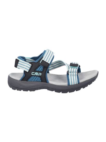 CMP Leren trekkingsandalen "Khalys" blauw/lichtblauw/lichtroze
