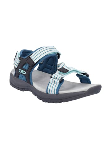CMP Leder-Trekkingsandalen "Khalys" in Blau/ Hellblau/ Rosa
