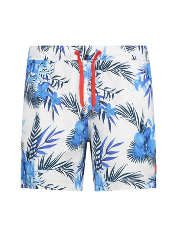 CMP Badeshorts in Weiß/ Hellblau