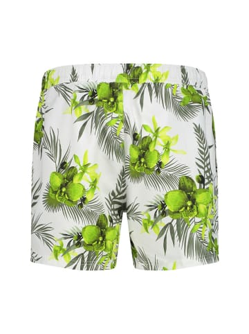 CMP Badeshorts in Weiß/ Grün