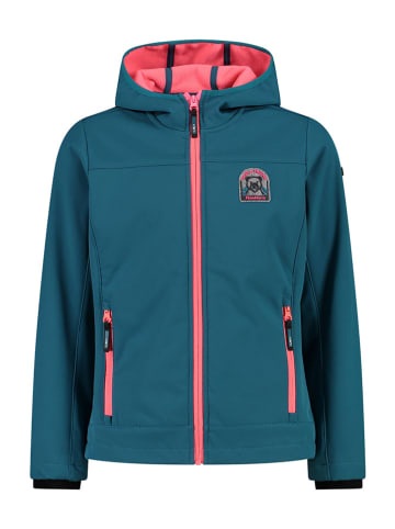 CMP Softshelljas petrol/lichtroze