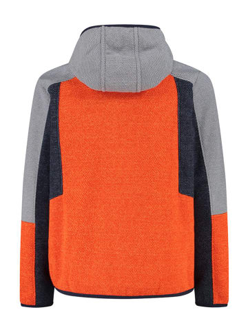 CMP Fleecejacke in Orange/ Grau/ Anthrazit
