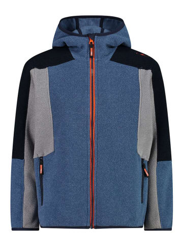 CMP Fleecejacke in Dunkelblau/ Grau/ Schwarz