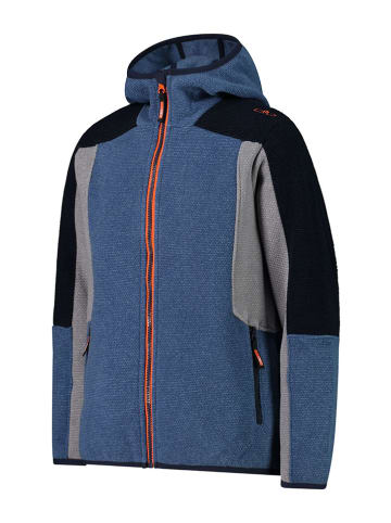 CMP Fleecejacke in Dunkelblau/ Grau/ Schwarz