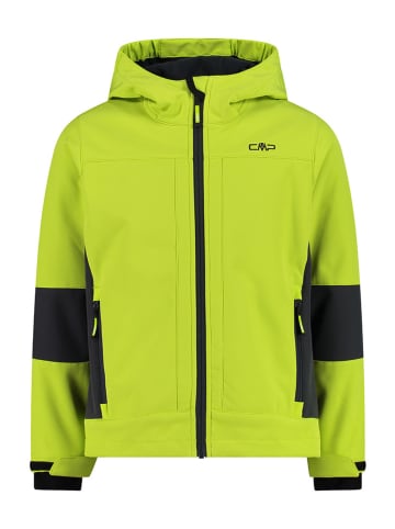 CMP Softshelljas limoengroen/zwart