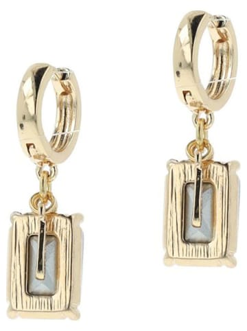 Otazu Vergold. Creolen mit Kristallen