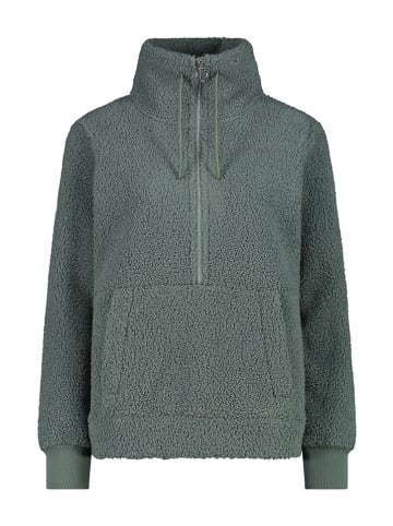 CMP Bluza polarowa w kolorze zielonym