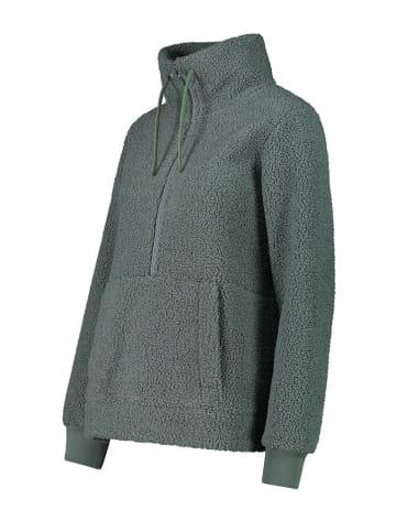 CMP Bluza polarowa w kolorze zielonym