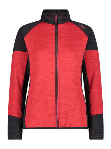 CMP Fleecejacke in Schwarz/ Rot