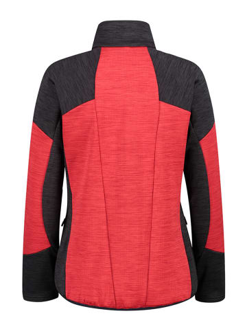 CMP Fleecejacke in Schwarz/ Rot