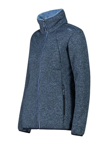 CMP Fleecejacke in Blau/ Schwarz
