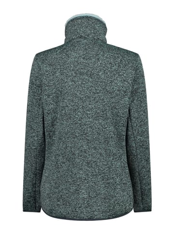 CMP Fleecejacke in Türkis/ Schwarz
