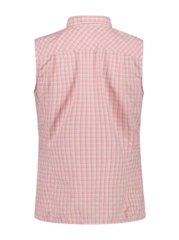 CMP Funktionsbluse in Rosa/ Weiß