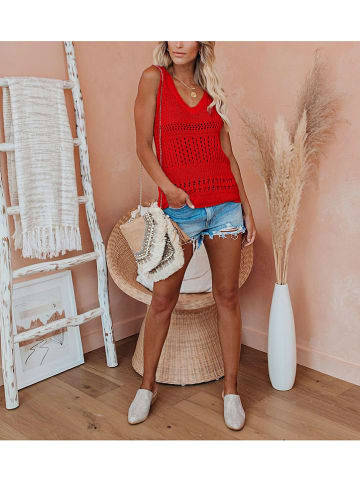 Milan Kiss Gebreide top rood