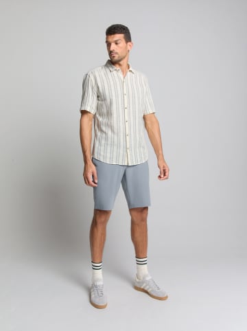 No Excess Hemd - Regular fit - in Creme/ Hellblau