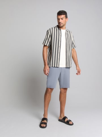 No Excess Hemd - Regular fit - in Creme/ Schwarz