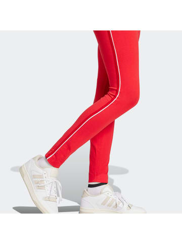 adidas Legginsy funkcyjne w kolorze czerwonym